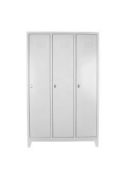 Demir Dolap Ofis 3 lü Eko Soyunma Dolabı Gri
