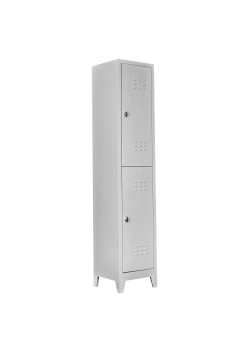Demir Dolap Ofis Tekli Yarım Kapılı Soyunma Dolabı Gri
