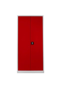 Demir Dolap Ofis Temizlik Dolabı Gri Kırmızı Demir Dolap Ofis Temizlik Dolabı Gri Kırmızı